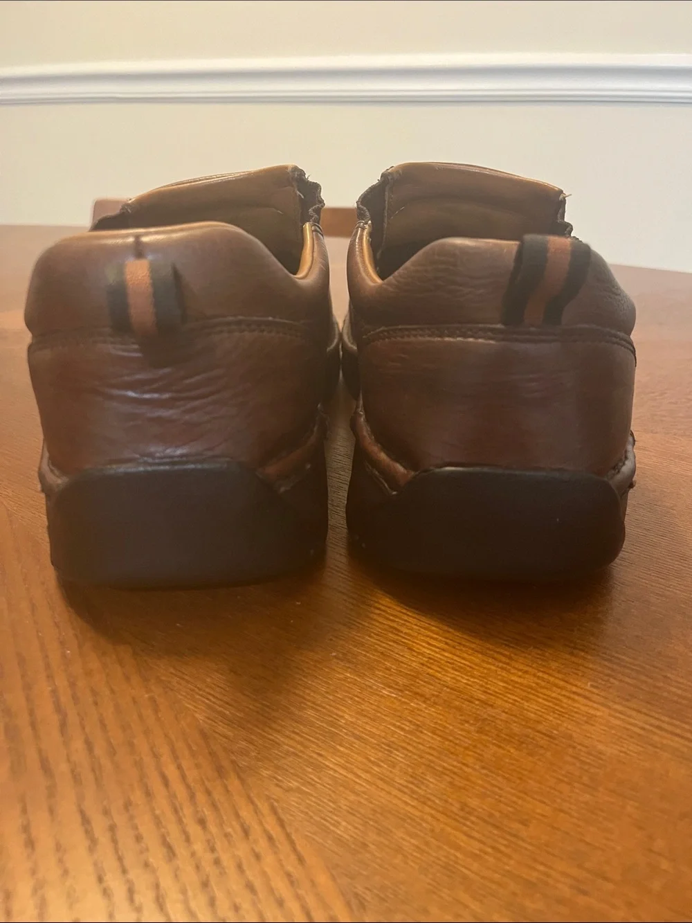 Red Wing Shoes Stitchmax Brown Leather Steel Toe Loafers Size 12